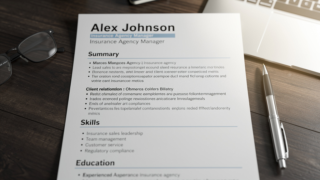 Stand Out in the Hiring Process with an Exceptional Insurance Agency Manager Resume