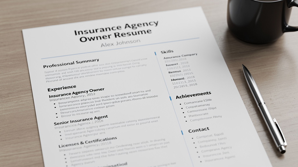 Stand Out from the Crowd with an Exceptional Insurance Agent Owner Resume That Gets Results